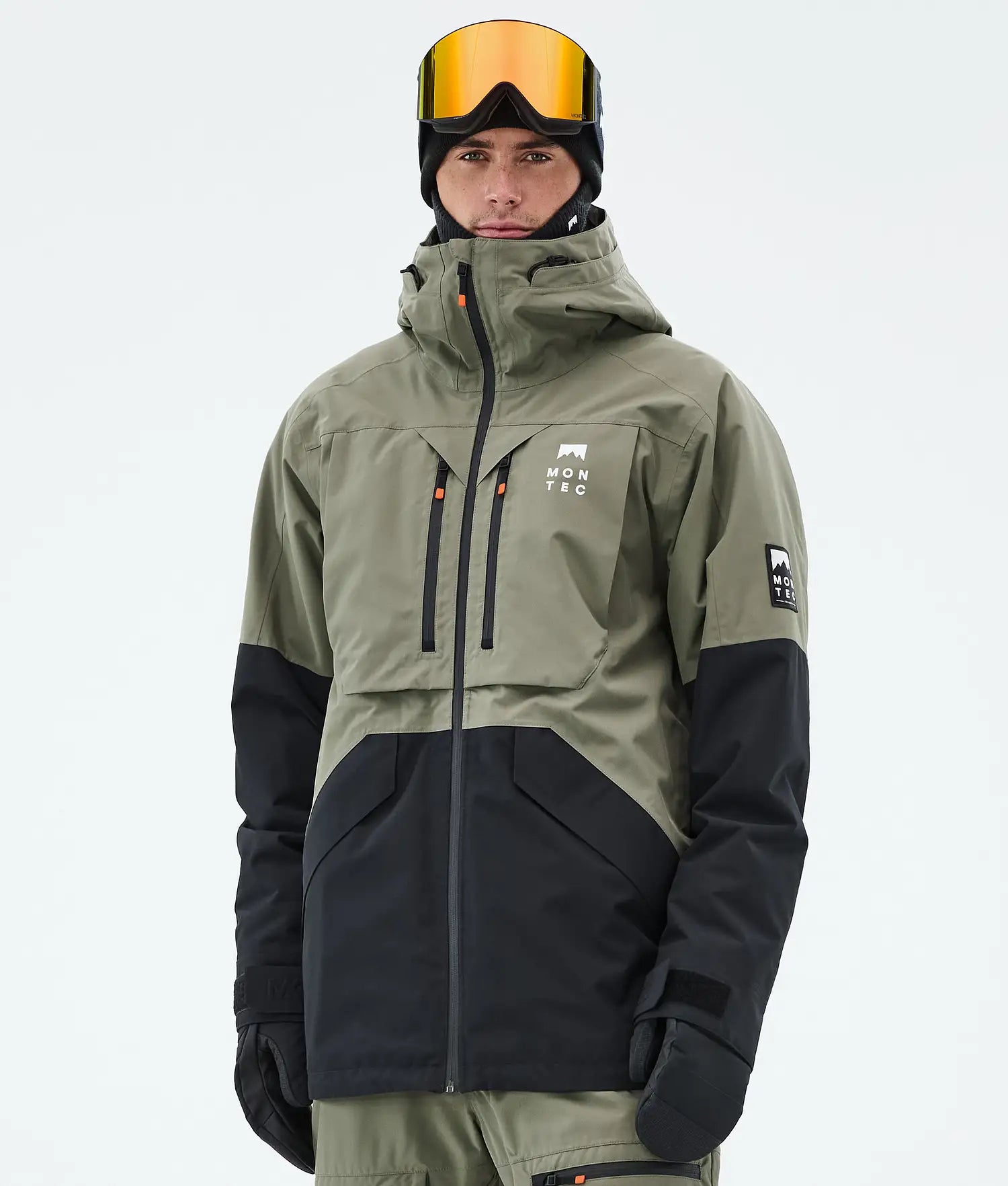 Bow Ski Jacket Herren – Greenish/Schwarz
