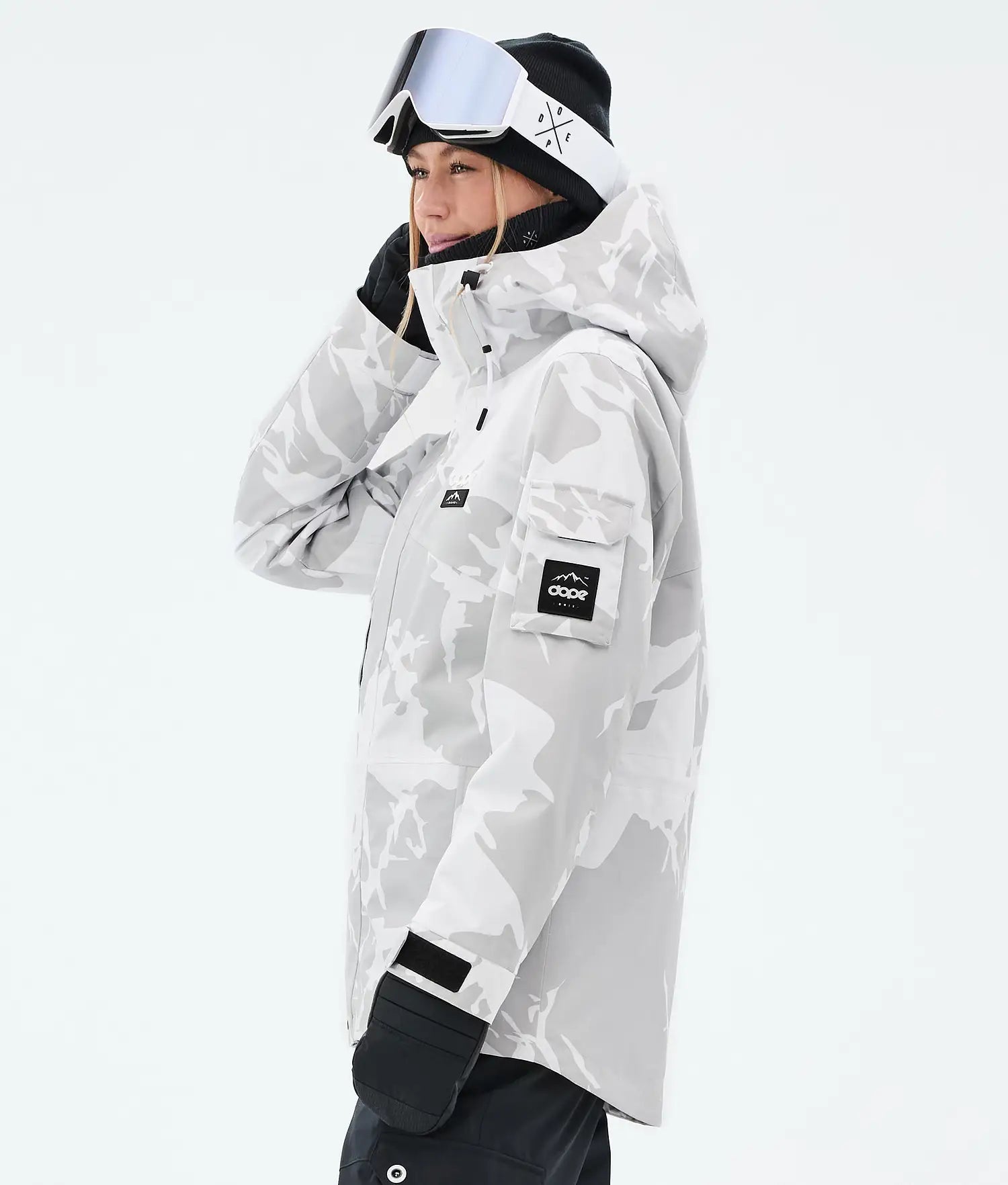 Adept Alpine W Snowboardjacke Damen Graues Camouflage