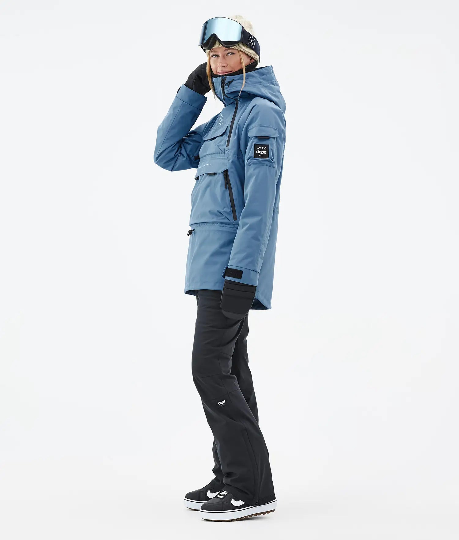 AK W Damen Snowboardjacke, Blue Steel