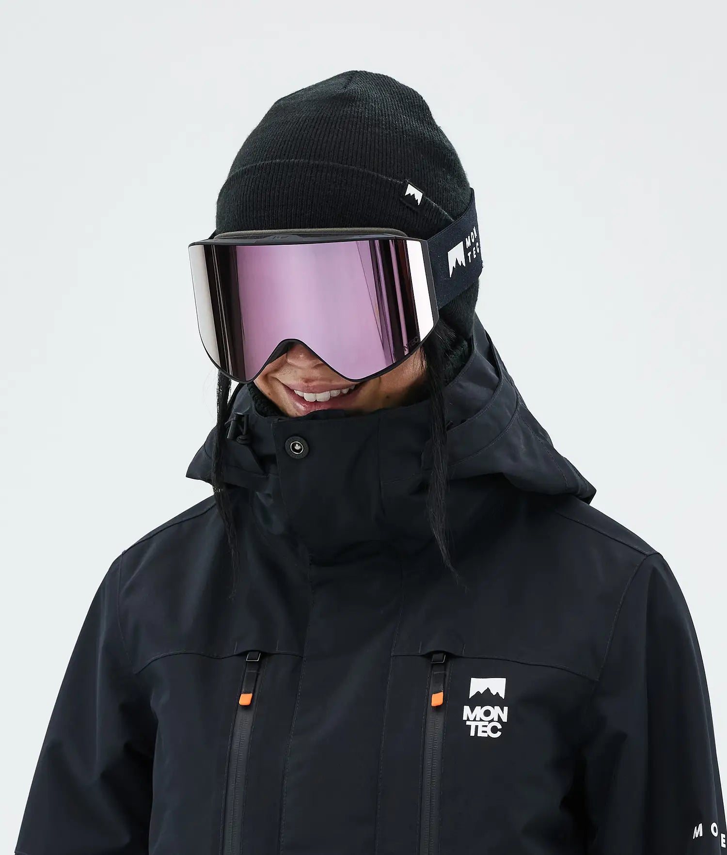 Scope Skibrille Schwarz mit Black Rose Spiegelglas