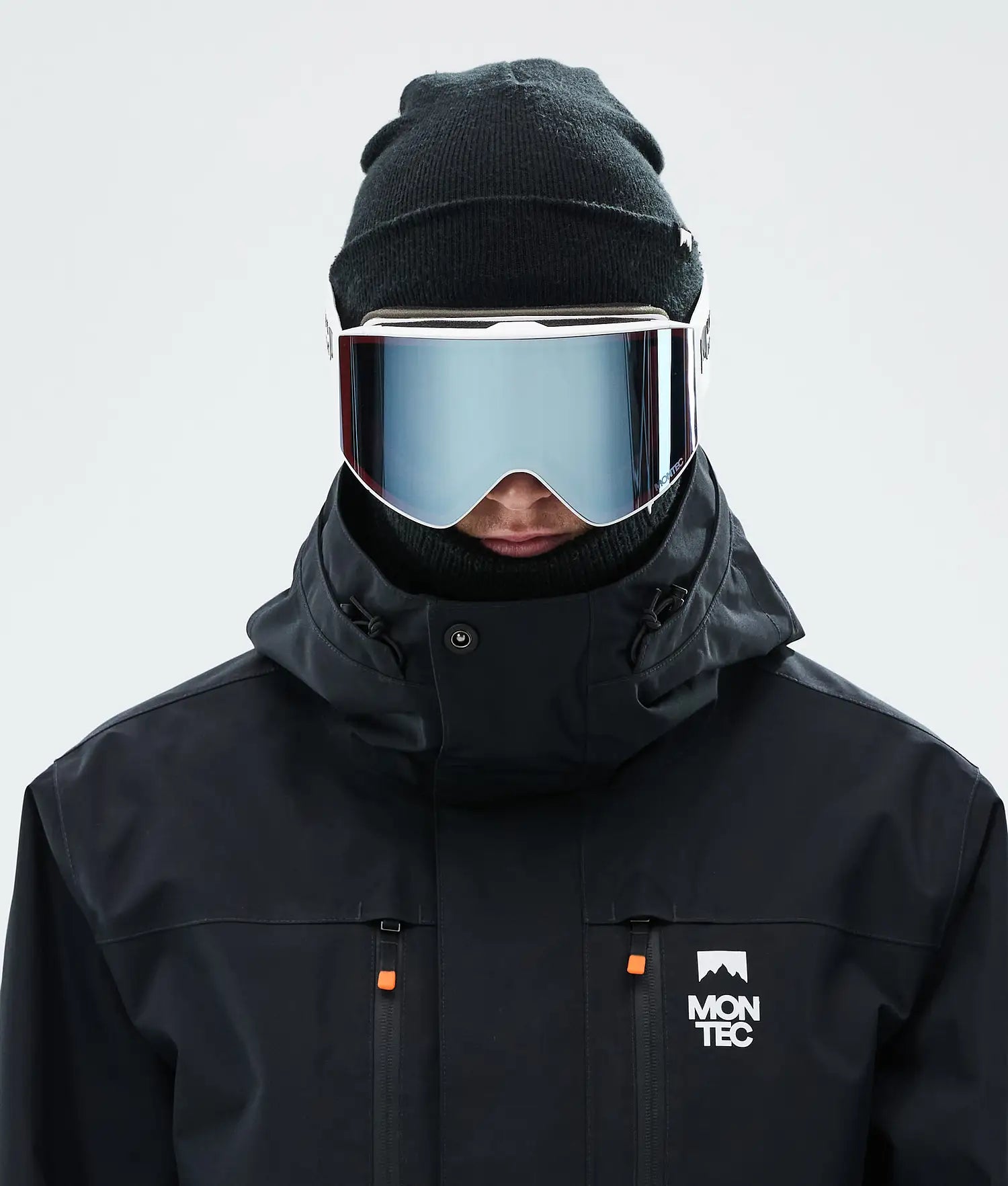 Scope Skibrille Weiß mit White Moon Blue Spiegelglas