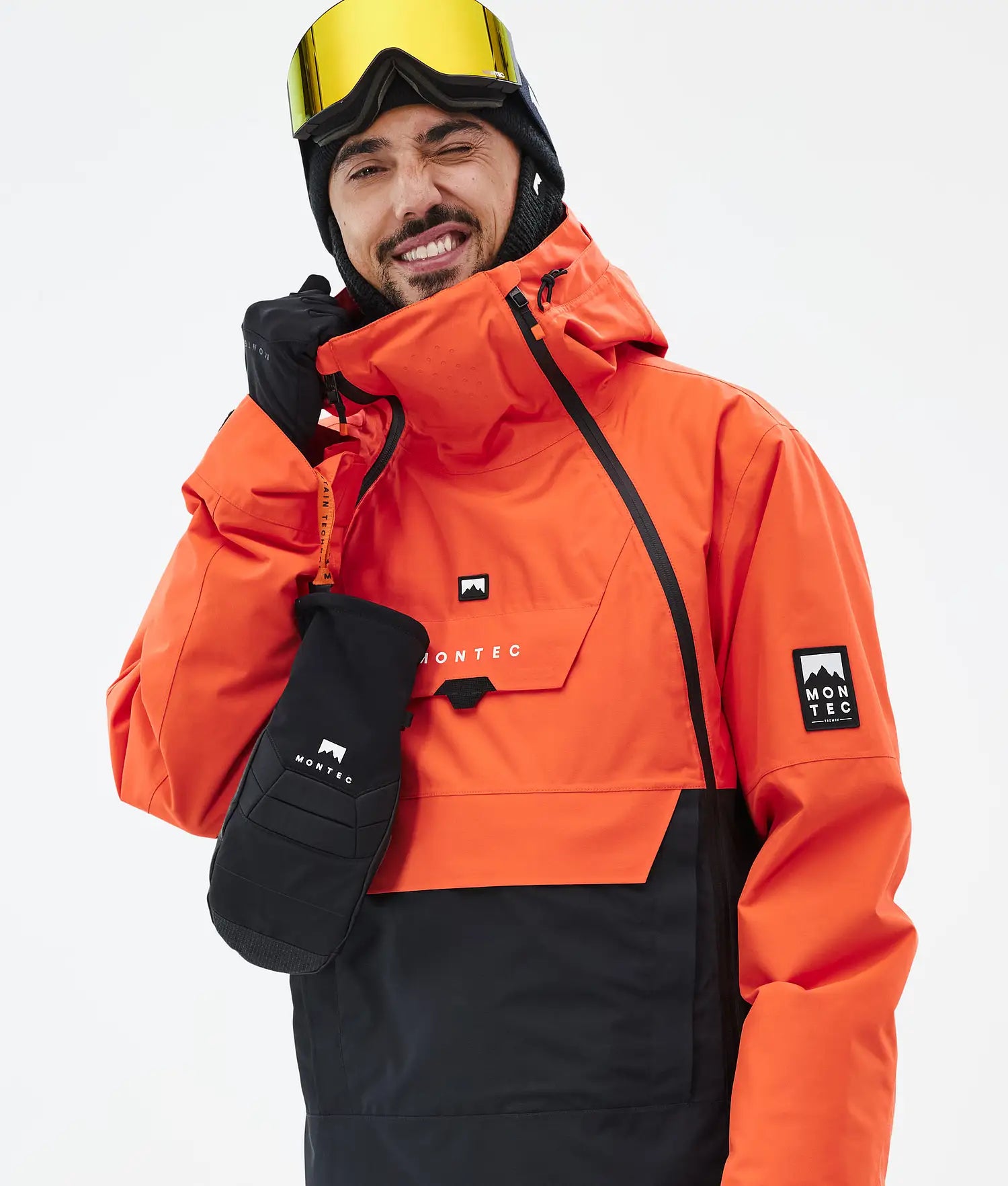 Fury Ski Jacket Herren – Orange/Schwarz