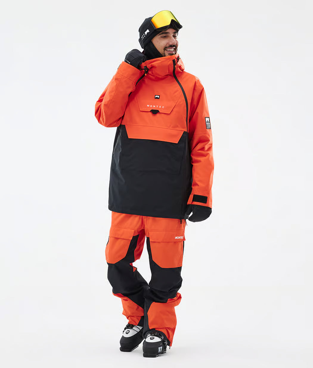 Fury Ski Jacket Herren – Orange/Schwarz