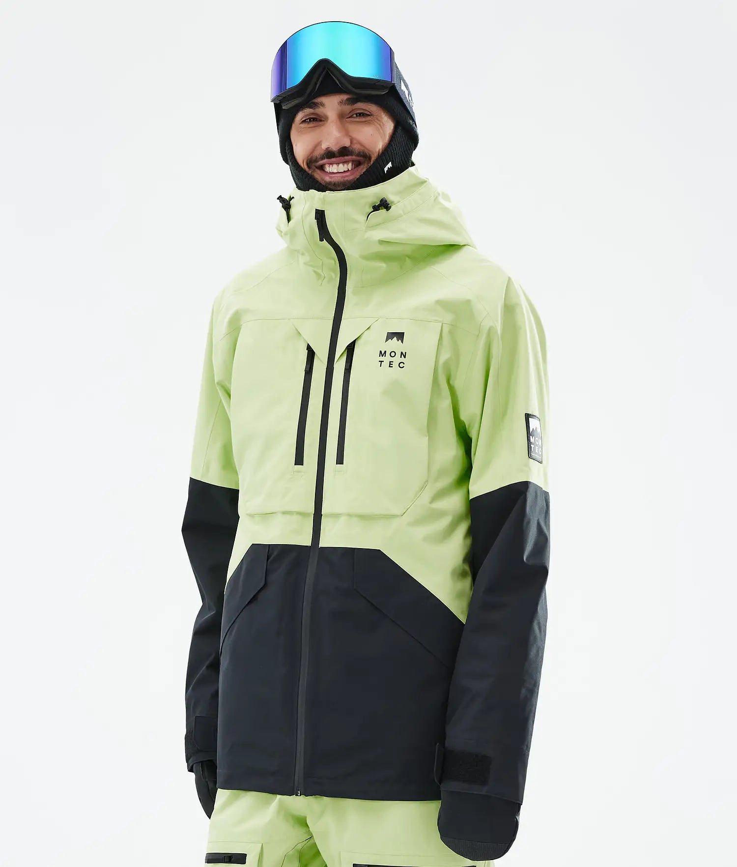 Bow Ski Jacket Herren – Faded Neon/Schwarz