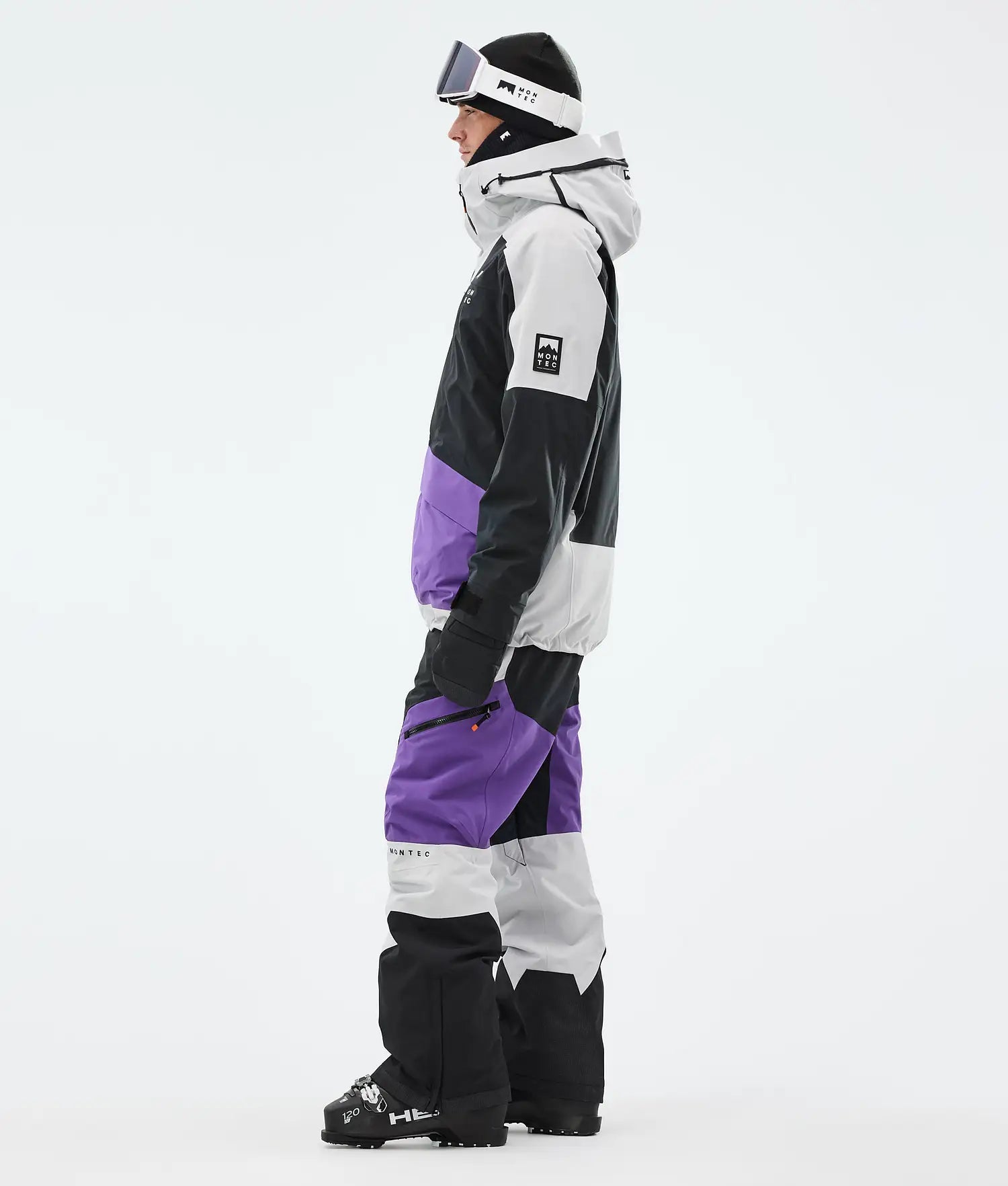Morph Skijacke – Herren (Light Grey/Black/Vivid Purple)