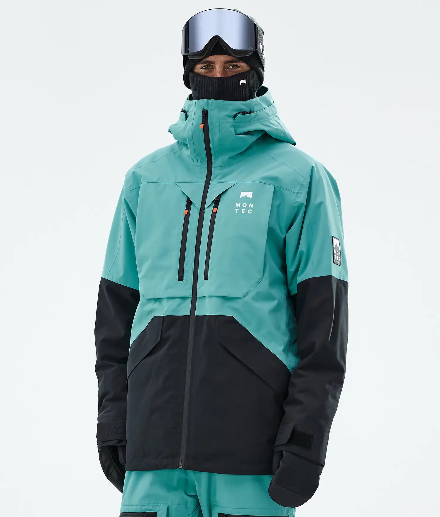 Bow Ski Jacket Herren – Turquoise/Schwarz